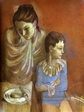 Tumblers Mutter und Son 1905 Kubisten Ölgemälde